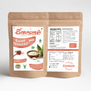 Sproughted Ragi + Nendran Mix – 500g