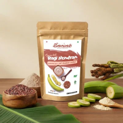 Sprouted Ragi & Raw Nendran Banana Powder Mix – 500g