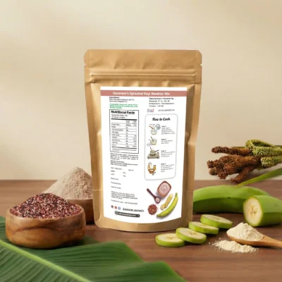 Sprouted Ragi & Raw Nendran Banana Powder Mix – 500g